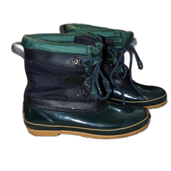 Vintage Women's Size 8 Fresno Sport Nylon and Rubber Duck Boots - Picture 3 of 6